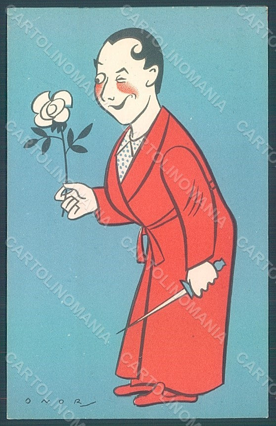 Artist Signed Onorato Onor Macario Comic Actor Movie postcard HR2345 – fronte