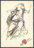 Artist Signed Guttuso Lady Bologna Festa Donne 1982 FG postcard HR2354 – fronte