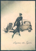 Artist Signed Dudovich Lady Car Fiat Balilla FG postcard HR2355 – fronte