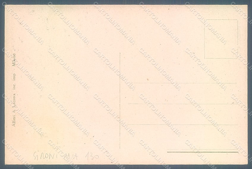 Artist Sironi WWI Propaganda Military Diaz Sezioni Fotoelettriche pc HR2368 – retro