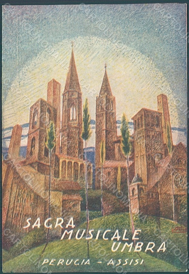 Artist Signed Dottori Music Perugia Assisi Sagra Musicale Umbra FG pc HR2381 – fronte