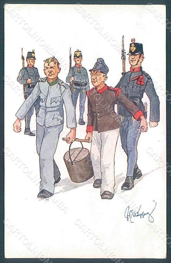 Artist Signed Schoenpflug F. Army Soldier B.K.W.I. 459-6 postcard HR2456 – fronte