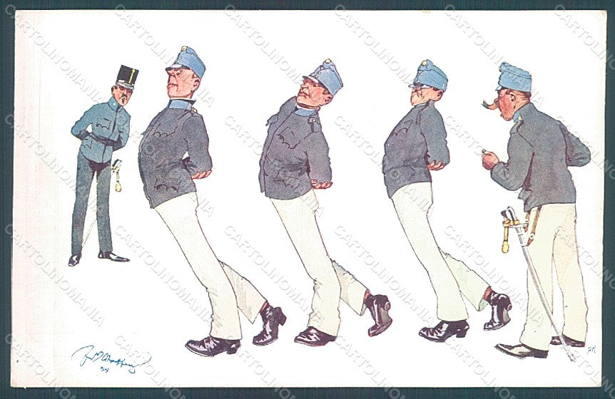Artist Signed Schoenpflug F. Army Soldier B.K.W.I. 968-4 postcard HR2458 – fronte
