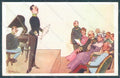 Artist Signed Schoenpflug F. Lady Piano Soldier B.K.W.I. 827-3 postcard HR2459 – fronte