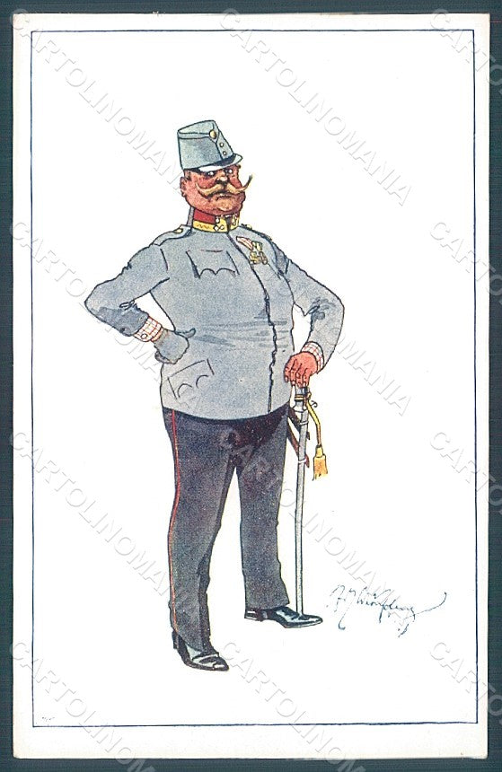 Artist Signed Schoenpflug F. Army Soldier B.K.W.I. 823-5 postcard HR2466 – fronte