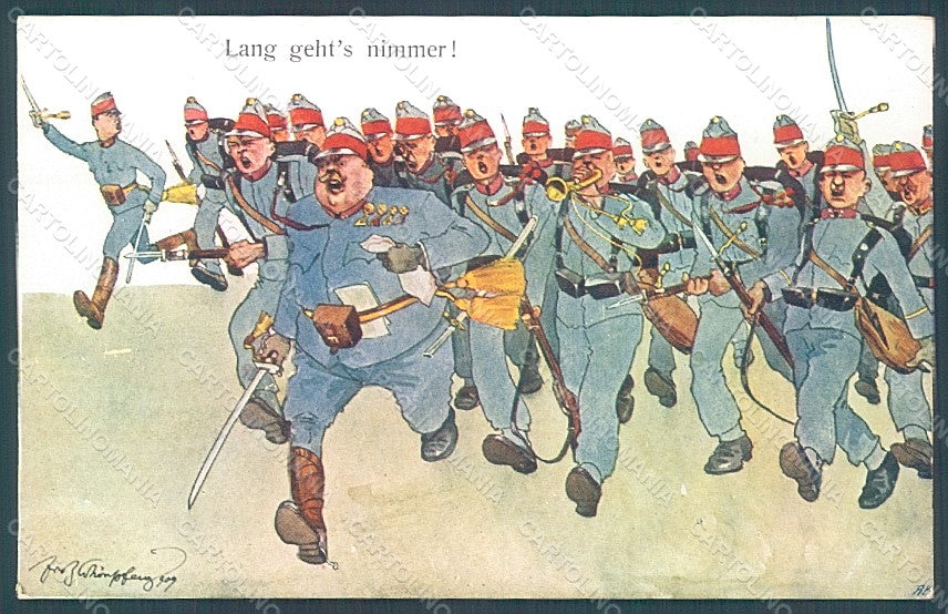 Artist Signed Schoenpflug F. Army Soldier B.K.W.I. 346-8 postcard HR2469 – fronte