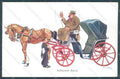 Artist Signed Schoenpflug F. Man Carriage Horse B.K.W.I. 927-5 postcard HR2474 – fronte