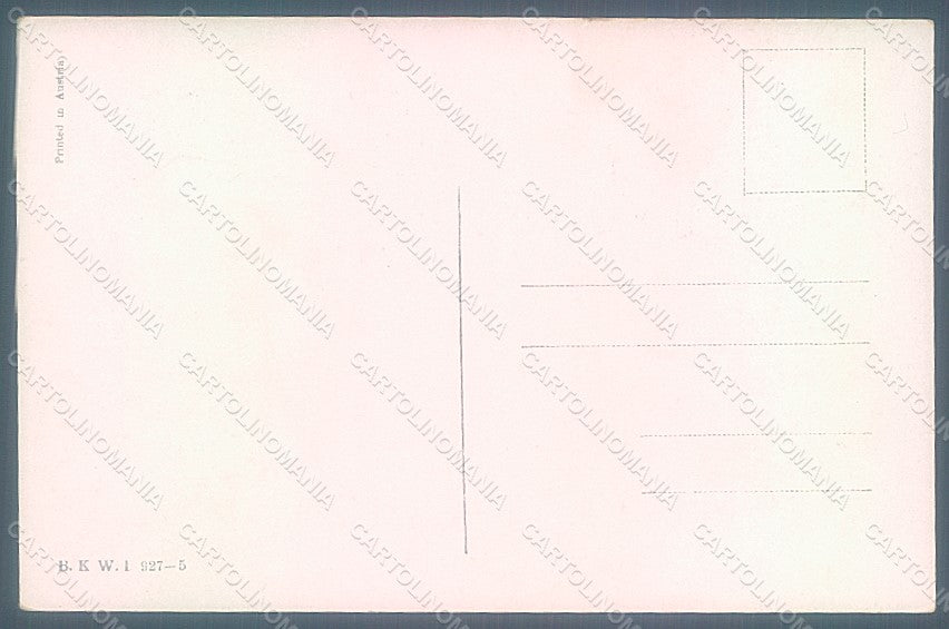 Artist Signed Schoenpflug F. Man Carriage Horse B.K.W.I. 927-5 postcard HR2474 – retro