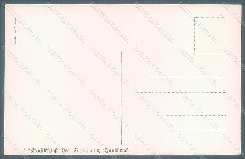 Artist Signed Schoenpflug F. Army Soldier Horse B.K.W.I. 441-1 postcard HR2476 – retro