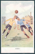 Artist Signed Schoenpflug F. Men Soccer Sport B.K.W.I. 228-2 postcard HR2482 – fronte