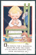 Artist Signed Attwell M. L. Child Dog Valentine serie 5368 postcard HR2488 – fronte