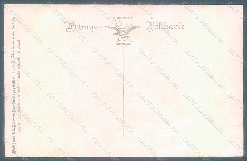 Artist Signed Attwell M. L. Children Primus serie 2536 postcard HR2490 – retro