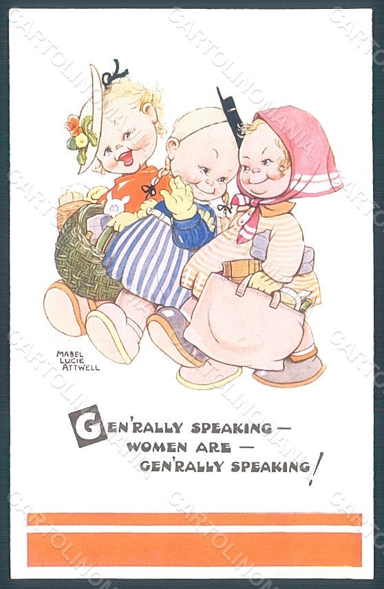 Artist Signed Attwell M. L. Child Girl Valentine serie 1658 postcard HR2493 – fronte