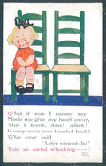 Artist Signed Attwell M. L. Child Girl Valentine serie 1009 postcard HR2498 – fronte