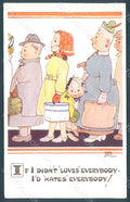Artist Signed Attwell M. L. Child Girl Valentine serie 1322 postcard HR2499 – fronte