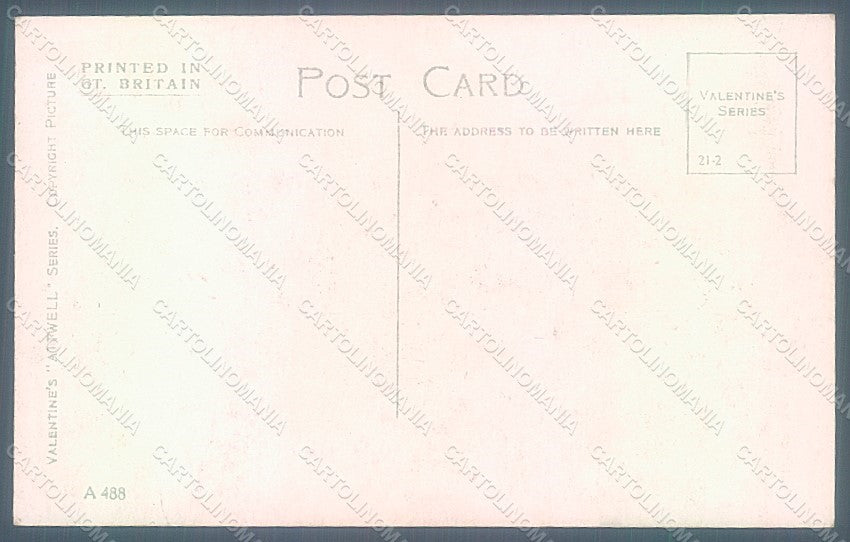 Artist Signed Attwell M. L. Child Girl Piano Valentine s. A 488 postcard HR2505 – retro