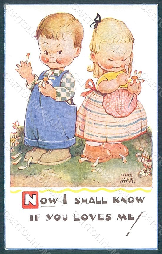 Artist Signed Attwell M. L. Children Valentine serie 5357 postcard HR2517 – fronte