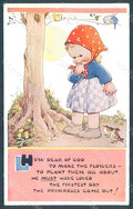 Artist Signed Attwell M. L. Child Girl Valentine serie 1412 postcard HR2524 – fronte