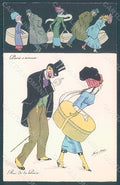 Artist Signed Sager X. Lady Fashion Rue de la Paix serie 506 postcard HR2527 – fronte