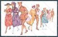 Artist Signed Sager Lady Fashion Uniform Propaganda WW1 serie 89 postcard HR2539 – fronte