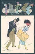 Artist Signed Sager X. Lady Fashion Rue de la Paix serie 506 postcard HR2553 – fronte