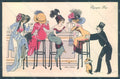 Artist Signed Sager X. Lady French Bulldog CORNER CREASED serie 4482 PC HR2555 – fronte