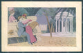 Artist Signed Sager X. Lady Romantic Couple Kissing serie 523 postcard HR2559 – fronte