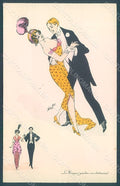 Artist Signed Sager X. Lady Couple Dance Tango serie 574 postcard HR2570 – fronte