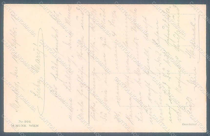 Artist Signed Pearse S. B. Child Girl M.M. Vienne 998 postcard HR2583 – retro