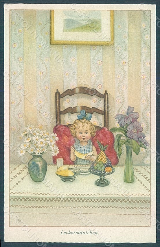 Artist Signed Pearse S. B. Child Girl M.M. Vienne 998 postcard HR2587 – fronte