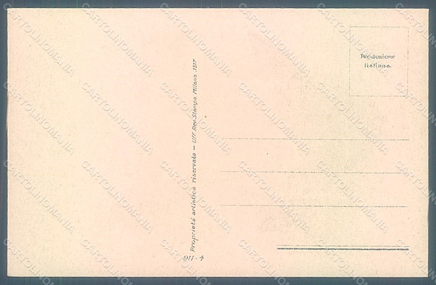 Artist Signed Colombo E. Lady Hat Fashion serie 911-4 postcard HR2600 – retro