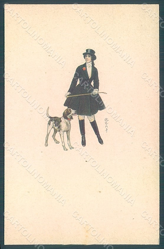 Artist Signed Colombo Lady Sidesaddle Bracco Fashion serie 561M-3 pc HR2609 – fronte