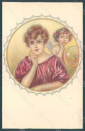 Artist Signed Colombo E. Lady Cupid Eros serie 970-2 postcard HR2620 – fronte