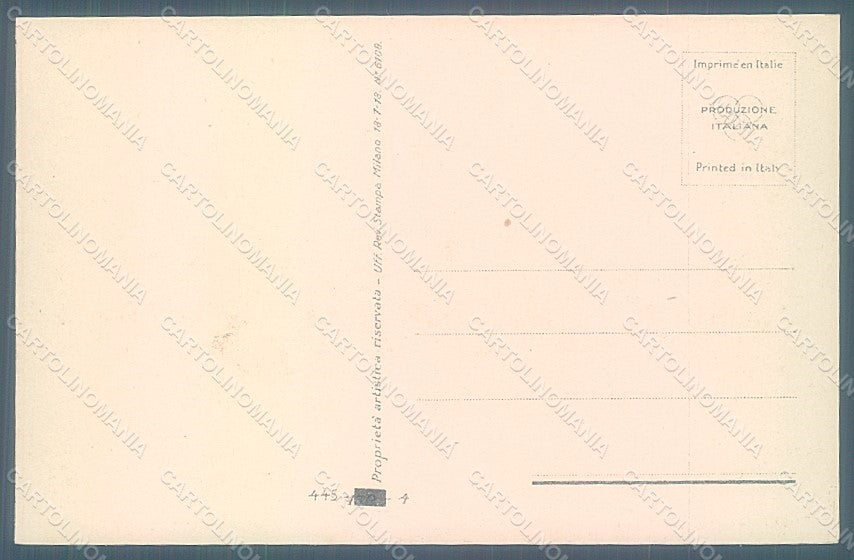 Artist Signed Colombo E. Lady Fashion serie 445-4 postcard HR2624 – retro