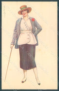 Artist Signed Colombo E. Lady Fashion serie 974-3 postcard HR2634 – fronte