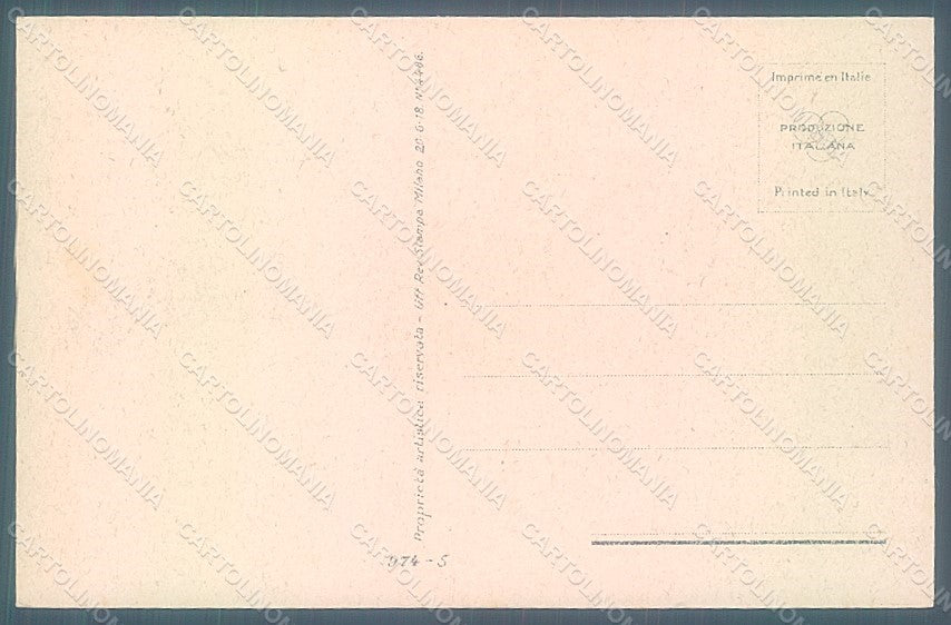 Artist Signed Colombo E. Lady Sidesaddle Fashion serie 974-5 postcard HR2636 – retro