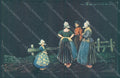 Artist Signed Colombo E. Lady Ducth Family serie 1720-1 postcard HR2638 – fronte