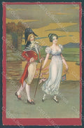 Artist Signed Colombo E. Lady Couple Fashion serie 2167 postcard HR2663 – fronte