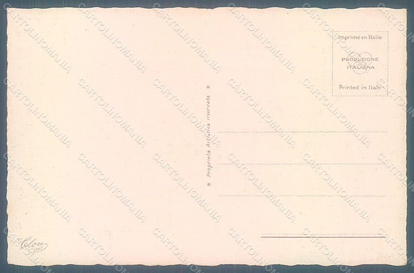 Artist Signed Colombo E. Lady Couple Fashion serie 2167 postcard HR2663 – retro