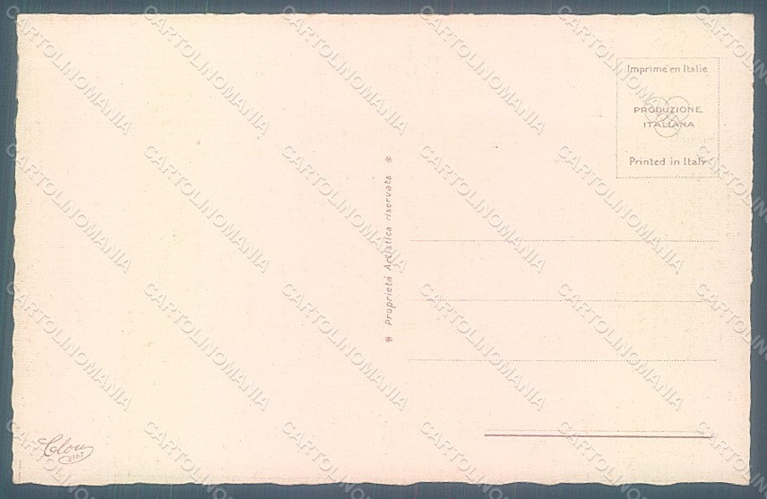 Artist Signed Colombo E. Lady Couple Fashion serie 2167 postcard HR2664 – retro
