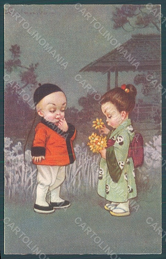 Artist Signed Colombo E. Children serie 1982-1 postcard HR2693 – fronte