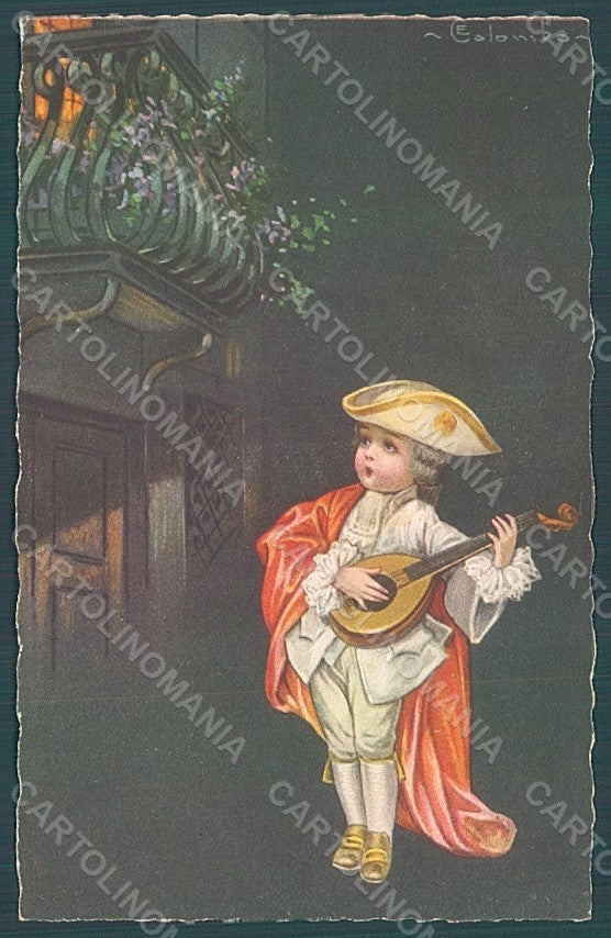 Artist Signed Colombo E. Boy Venetian serie 2035  postcard HR2700 – fronte