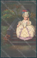 Artist Signed Colombo E. Girl Venetian serie 2035  postcard HR2701 – fronte