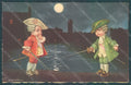 Artist Signed Colombo E. Children Venetian Paper Moon serie 2036 postcard HR2703 – fronte