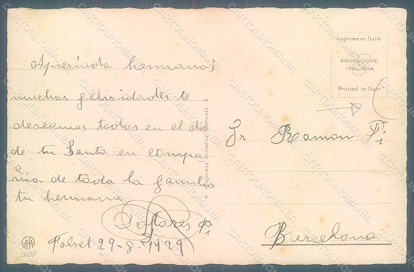 Artist Signed Colombo E. Children serie 2039 CREASES postcard HR2710 – retro