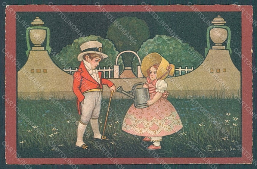 Artist Signed Colombo E. Children serie 2163 postcard HR2713 – fronte