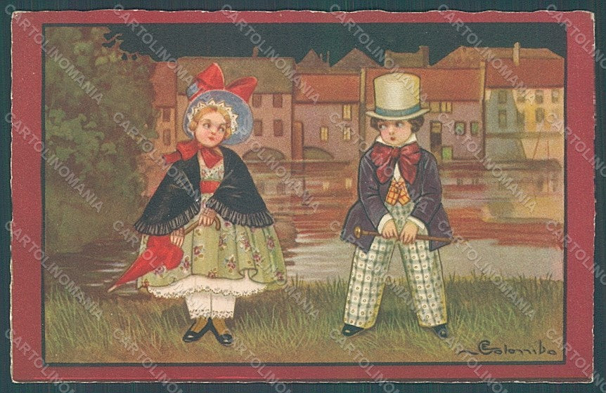 Artist Signed Colombo E. Children serie 2163 postcard HR2714 – fronte