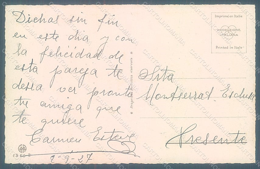 Artist Signed Colombo E. Children serie 1960-2 postcard HR2716 – retro