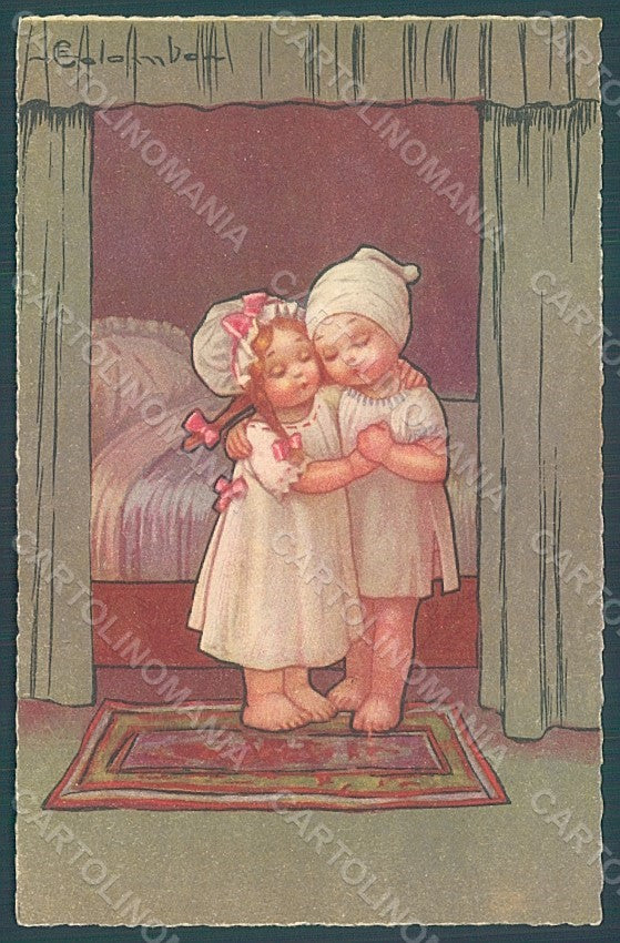 Artist Signed Colombo E. Children serie 1960-1 postcard HR2719 – fronte