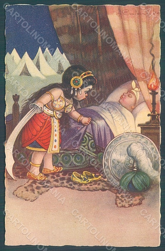 Artist Signed Colombo E. Children serie 1976-3 postcard HR2726 – fronte